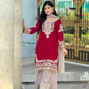 মেরুন ইন্ডিয়ান শারারা